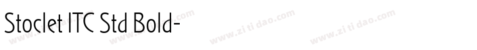 Stoclet ITC Std Bold字体转换